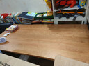 小半實(shí)木餐桌加厚現代家用小戶(hù)型長(cháng)桌櫻桃木客廳工作臺大板 藍鯨餐桌 曬單實(shí)拍圖