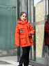 波司登（BOSIDENG）25新款羽絨服女童5A抗菌絨極寒連帽冬厚款保暖外套T250242317Q 【趨勢推薦】波波暖橙2284 150 /72 約 140-150cm 36kg 曬單實(shí)拍圖