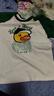 B.Duck小黃鴨童裝男童短袖t恤純棉夏裝新款兒童半袖上衣插肩袖 綠色 130 cm 曬單實(shí)拍圖