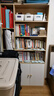 林氏家居書(shū)架臥室客廳陳列柜簡(jiǎn)易落地靠墻桌面書(shū)架置物架LS253 【原木色+白色】JV3X-A書(shū)柜 曬單實(shí)拍圖