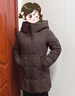 CANDYPRINCE 媽媽羽絨服 中老年羽絨服女中長(cháng)款 中年媽媽裝50-60歲冬季外套 58款/咖色 【中長(cháng)款】 2XL / 建議-(體重106-120斤) 曬單實(shí)拍圖