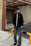 花花公子夾克男春秋商務(wù)中青年戶(hù)外百搭運動(dòng)休閑長(cháng)袖外套上衣 黑色 2XL 曬單實(shí)拍圖