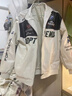 NASALIKE官方潮牌美式復古機車(chē)皮衣男秋冬季棒球服飛行員外套高街男士夾克 黑色 XL （推薦125-145斤） 曬單實(shí)拍圖