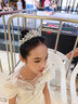 婼顏兮兒童皇冠頭飾女童公主水晶發(fā)飾生日派對禮物演出主持人小女孩王冠 銀色皇冠+項鏈耳環(huán)【無(wú)耳洞可戴 曬單實(shí)拍圖