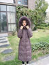 雅鹿羽絨服女款2025年最新款長(cháng)款過(guò)膝收腰顯瘦中年媽媽氣質(zhì)冬季外套厚 瑪莎紫色 狐貍毛領(lǐng)可拆卸 2XL 建議【116-130斤】 曬單實(shí)拍圖