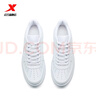 特步（XTEP）【國潮】女鞋板鞋空軍一號夏季鞋子休閑鞋情侶運動(dòng)鞋小白鞋 新白色-男（新版） 42 曬單實(shí)拍圖