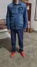 真維斯（Jeanswest）牛仔外套男士秋冬新款復古韓版夾克男裝休閑時(shí)尚潮流牛仔上衣服 915-藍色 L 曬單實(shí)拍圖