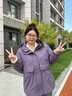 慕姍詩(shī)怡（MsShe）搖粒絨軟殼外套大碼女裝2025秋冬胖mm新款顯瘦寬松加厚加肥加大女 煙紫色現貨 3XL 曬單實(shí)拍圖