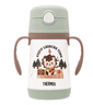 膳魔師（THERMOS）兒童吸管保溫杯超輕316L不銹鋼把手學(xué)生杯幼兒園嬰兒水杯上學(xué)TCKC 曬單實(shí)拍圖