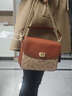 蔻馳（COACH）經(jīng)典標志CASSIE19號單肩斜挎包翻蓋早秋女包 棕黃色銹色(舊版） 曬單實(shí)拍圖