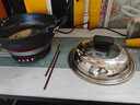 先科 電炒鍋多功能家用鑄鐵電熱鍋電炒菜鍋爆炒一體式電飯鍋電煮鍋插電2-8人 四燈款鐵不粘30CM無(wú)蒸屜 曬單實(shí)拍圖