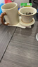 宜杯子汝窯辦公杯帶過(guò)濾陶瓷馬克杯茶杯辦公室泡茶杯茶水分離杯龍把米黃 曬單實(shí)拍圖