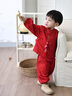 G.DUCKKIDS小黃鴨周歲禮服男寶寶抓周衣服漢服百日宴百天滿(mǎn)月嬰兒套裝春秋季 酒紅色+香囊 90 建議1~2歲【 80-90cm】cm 曬單實(shí)拍圖