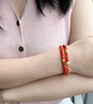 AWNL橙紅瑪瑙北歐M隕石疊戴手鏈女手串小眾輕奢飾品送女友新年禮物 【品牌禮盒】橙紅瑪瑙手鏈 M碼-推薦手圍15-16cm 曬單實(shí)拍圖