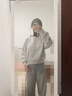 森馬衛衣女短款基礎款慵懶風(fēng)套頭衫百搭秋季簡(jiǎn)約落肩寬松連帽衣服 淺花灰00211 M 曬單實(shí)拍圖