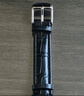istrap真皮表帶男女士牛皮表鏈適用天梭力洛克1853浪琴天王dw精工西鐵城卡西歐海鷗飛亞達阿瑪尼手表帶 黑色同色線(xiàn)丨銀色針扣 20mm 曬單實(shí)拍圖