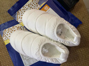 京東京造【甄選羽絨】棉拖鞋居家戶(hù)外抗寒加厚保暖棉拖鞋女士閃電白37-38 曬單實(shí)拍圖