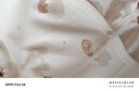 婧麒（JOYNCLEON）新生兒嬰兒衣服夾棉春秋滿月純棉初生寶寶秋裝連體衣早秋a類秋季 樹葉熊 66cm 曬單實拍圖