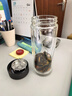富光男女士雙層玻璃杯 高硼硅玻璃304茶隔水杯子 帶茶隔泡茶杯500ml 曬單實(shí)拍圖