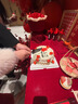海藍格訂婚布置全套裝飾擺臺擺件女方家里新中式現場(chǎng)景結婚禮kt板背景墻 甜蜜佳緣-2.2M【花藝大全套款】 曬單實(shí)拍圖
