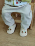 愛(ài)寶適寶寶地板襪秋冬加絨加厚嬰兒學(xué)步鞋軟底室內步前鞋粉+白B031M碼 曬單實(shí)拍圖