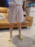 優(yōu)衣庫童裝女童牛仔短褲水洗產(chǎn)品休閑百搭夏季褲子474703 11 粉紅色 110 曬單實(shí)拍圖