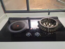 華火家用嵌入式電陶爐電焰灶組合灶3KW智能LED面板純電生明火防爆鋼化玻璃一級能效電灶電爐灶猛火灶 左電陶爐2KW+右電焰灶3KW+黑色 曬單實(shí)拍圖