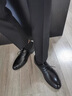 富貴鳥(niǎo)內增高皮鞋男士商務(wù)休閑鞋真皮厚底正裝鞋隱形增高新郎結婚鞋 黑色（內增高6.5CM） 37 曬單實(shí)拍圖