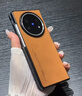 芬華克適用vivoxfold5手機殼新款折疊vivo x fold5女X Fold5磨砂膚感小羊皮紋復古全包防摔折疊屏保護套 焦糖色 vivo X Fold5 曬單實(shí)拍圖