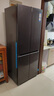 海爾（Haier）小紅花套系418升594mm專(zhuān)業(yè)超薄零嵌十字T型家用電冰箱一級能效BCD-418WGHTDB9S9U1家電國家補貼20% 曬單實(shí)拍圖