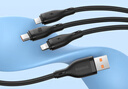 倍思充電線(xiàn)三合一數據線(xiàn)快充100W/88W一拖三頭蘋(píng)果Type-C安卓iPhone15/16/17華為mate70小米手機車(chē)載黑 曬單實(shí)拍圖
