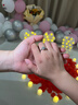 BOEAY一克拉莫桑鉆石純銀求婚戒指女款情侶對(duì)鉆戒鐘久久520情人節(jié)禮物 【七倉(cāng)發(fā)貨急速達(dá)】女款 曬單實(shí)拍圖