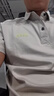 吉普（JEEP）短袖T恤男士夏季polo寬松休閑涼感打底衫衣服男裝 卡其 4XL 曬單實(shí)拍圖