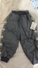 嘟嘟家兒童羽絨褲男童加厚保暖長(cháng)褲女童寶寶2024新款冬季褲子童裝 深灰色 100 曬單實(shí)拍圖