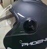 鳳凰（Phoenix）新國標A類(lèi)3C認證電動(dòng)車(chē)摩托車(chē)頭盔雙鏡片防霧啞黑圍脖男女四季通用電瓶車(chē)3/4半盔冬季保暖安全帽 曬單實(shí)拍圖