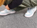 李寧女鞋輕便時(shí)尚板鞋子厚底增高顏值運動(dòng)跑步鞋秋冬季休閑學(xué)生百搭款 云朵藍/標準白 37 曬單實(shí)拍圖