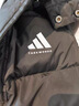 阿迪達斯 （adidas）羽絨服男冬季保暖外套加厚鴨絨長(cháng)款羽絨服 黑/白01TKD L  曬單實(shí)拍圖