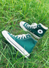 匡威（Converse）官方 1970S巴恩風穿搭運動帆布鞋叢林綠綠色168508C 綠/168508C 42.5 曬單實拍圖