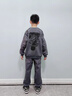G.DUCKKIDS品牌童裝男童冬裝套裝秋冬款加絨加厚兒童運動(dòng)套裝男孩衛衣兩件套 灰色 120 曬單實(shí)拍圖