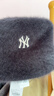 MLB官方男女情侶刺繡logo圓頂針織兔毛混紡漁夫帽24秋冬HTB08 紐約洋基隊/黑色 均碼 曬單實(shí)拍圖