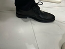 海瀾之家HLA皮鞋男士商務(wù)休閑系帶德比正裝鞋子男H135/H171 黑色42 曬單實(shí)拍圖