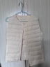 雪中飛經(jīng)典新款基礎(chǔ)舒適輕薄羽絨便捷短款保暖羽絨小馬甲輕盈便攜舒適 黎蔓卡其|7202-女 M 165/88A 曬單實(shí)拍圖