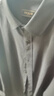 雅戈爾（YOUNGOR）長(cháng)袖襯衫男素色DP免燙襯衫純棉面料抗皺平整易打理新品 GLDP16384AJA黑色 43 曬單實(shí)拍圖