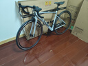 坎普RADON 公路車(chē)單車(chē)圈剎運動(dòng)賽車(chē)碳纖維前叉自行閃銀色18速 480碼 曬單實(shí)拍圖