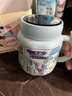 貝瑟斯馬克杯陶瓷咖啡杯情侶杯貓貓創(chuàng  )意禮物早餐杯泡茶藍色帶蓋水杯子 曬單實(shí)拍圖