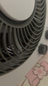 美的（Midea）電風(fēng)扇 家用臺式桌面小風(fēng)扇鴻運扇宿舍臥室節能電扇臺扇轉頁(yè)扇輕音低噪五葉風(fēng)扇 KYT25-22MW 曬單實(shí)拍圖