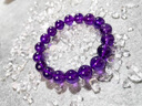 LOUIS WATER天然烏拉圭紫水晶手鏈女新款凈體巴西曜晶級水晶手串送女友情人節 優(yōu)選曜晶級紫水晶--珠徑約9mm 曬單實(shí)拍圖