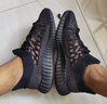 阿迪達斯 Yeezy350黑武士夏日透氣男女椰子休閑鞋 HQ6319 39 曬單實(shí)拍圖