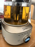 美的（Midea）全玻璃養生壺全自動(dòng)燒水壺母嬰恒溫電熱水壺花茶壺全包裹護底防碎1.5L MK-YS15B201 曬單實(shí)拍圖