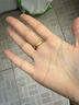 水貝黃金足金999莫比烏斯開(kāi)口戒指情人節禮物送閨蜜送老婆 圈口12#莫比烏斯開(kāi)口戒指金重約1g+多退少補 曬單實(shí)拍圖